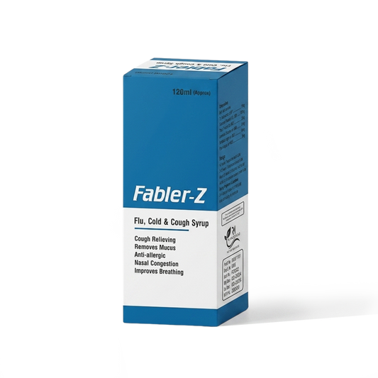 Fabler-Z 120ml flu cold and cough syrup