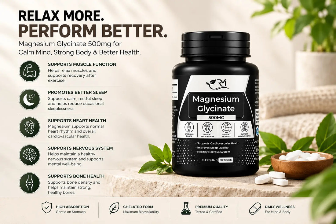 Magnesium Glycinate 500mg: Benefits, Sleep & Recovery Guide