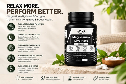 Magnesium Glycinate 500mg: Benefits, Sleep & Recovery Guide