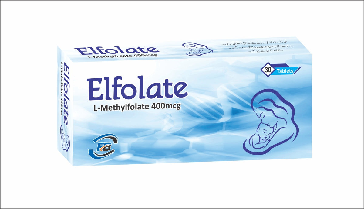 Elfolate L-Methylfolate 400mcg 