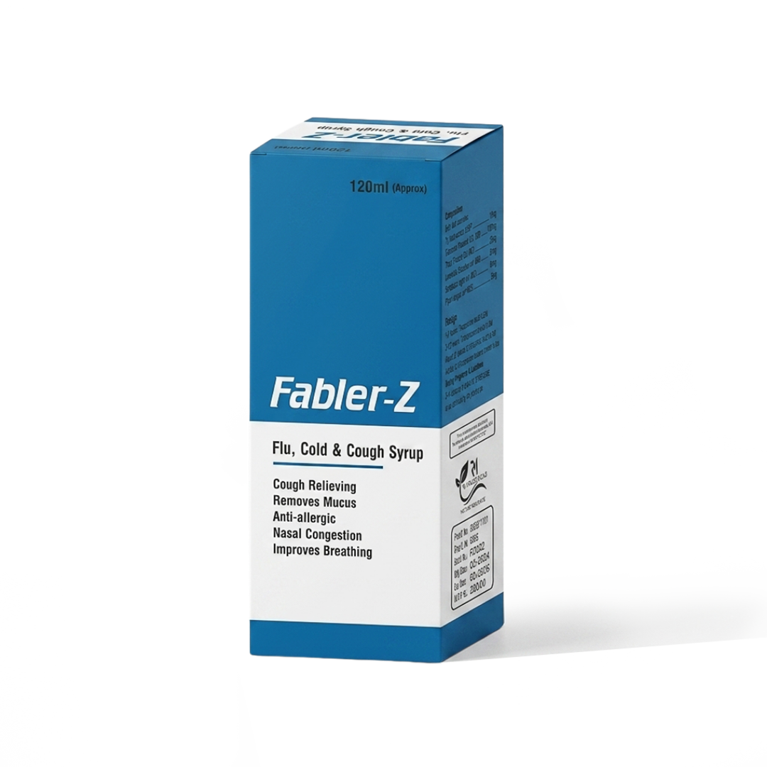 Fabler-Z 120ml flu cold and cough syrup