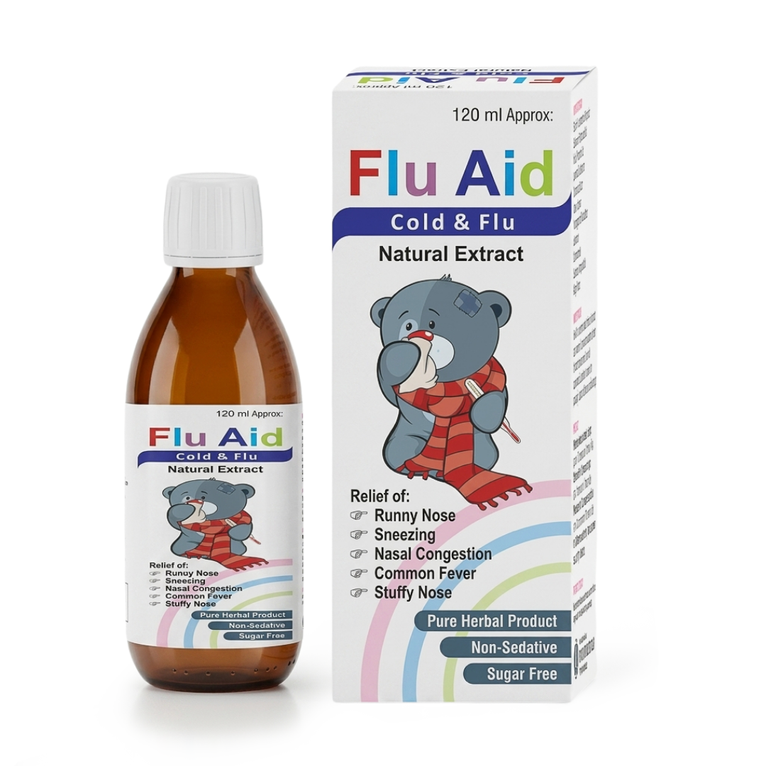 FluAid herbal cough and cold syrup 120ml
