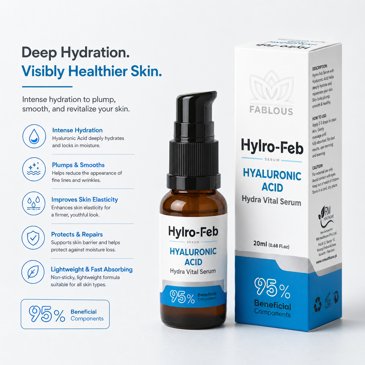 Hyaluronic Acid Hydra Vital Serum - 20ml