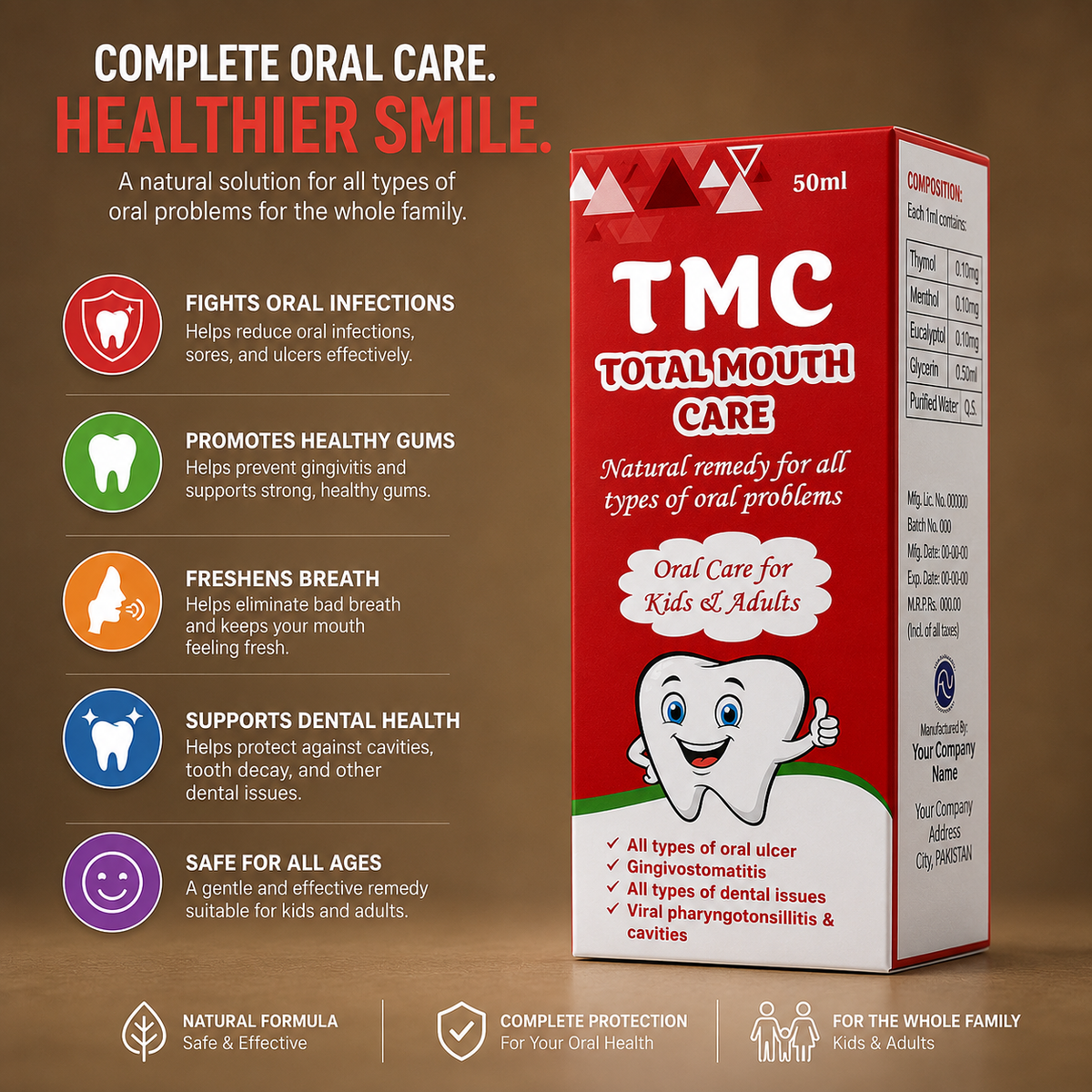 Oral Care Toothpaste Pack