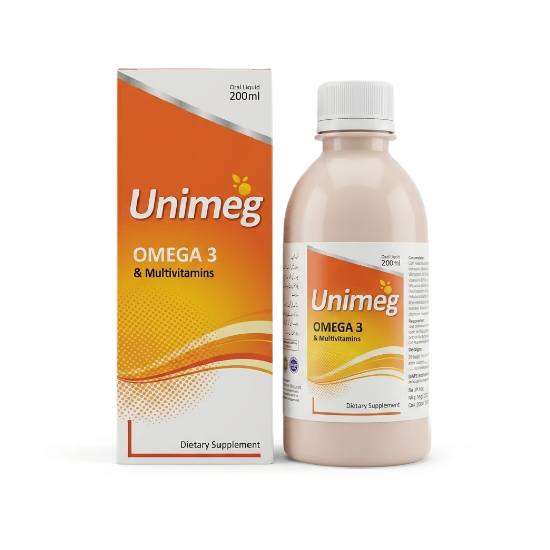 Unimeg Omega 3 vitamins supplement 200ml